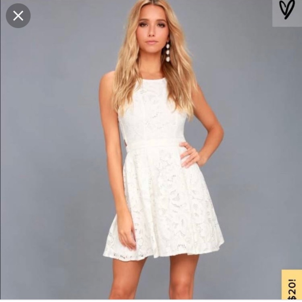 Lulu’s White Lace Dress